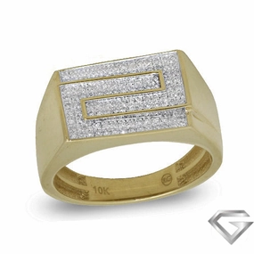 10KT Gents Diamond Ring 0.25ct