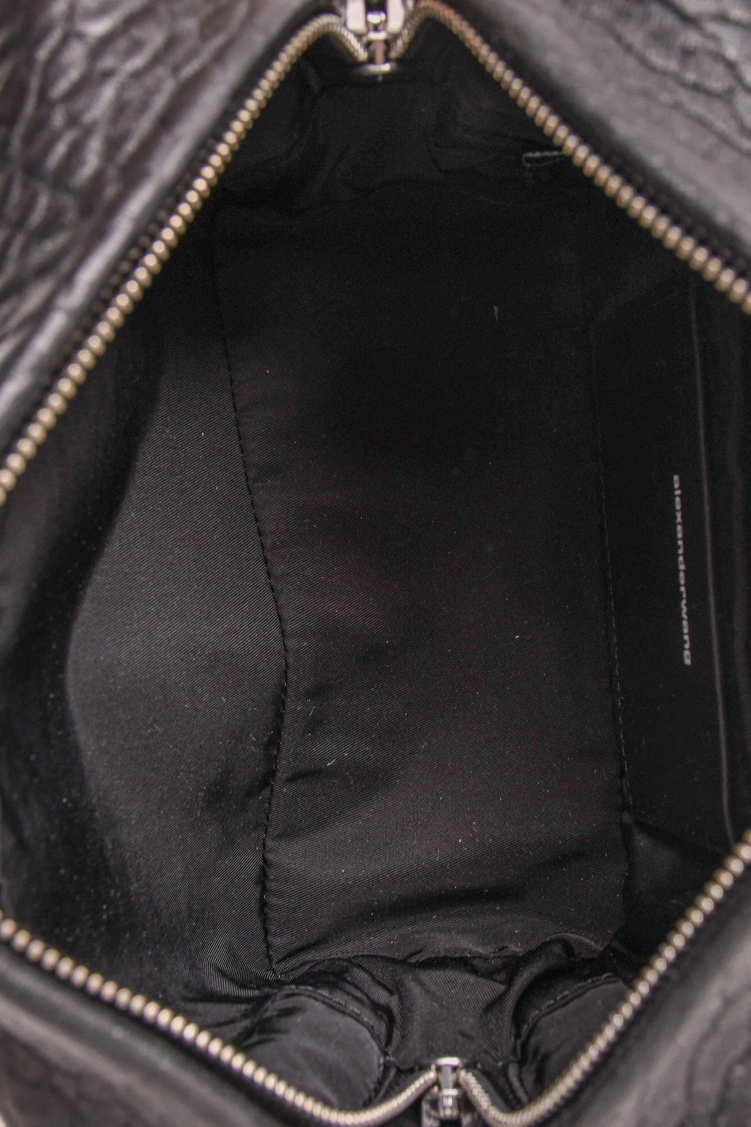 Alexander Wang Black Leather Ricco Shoulder Bag With Strap