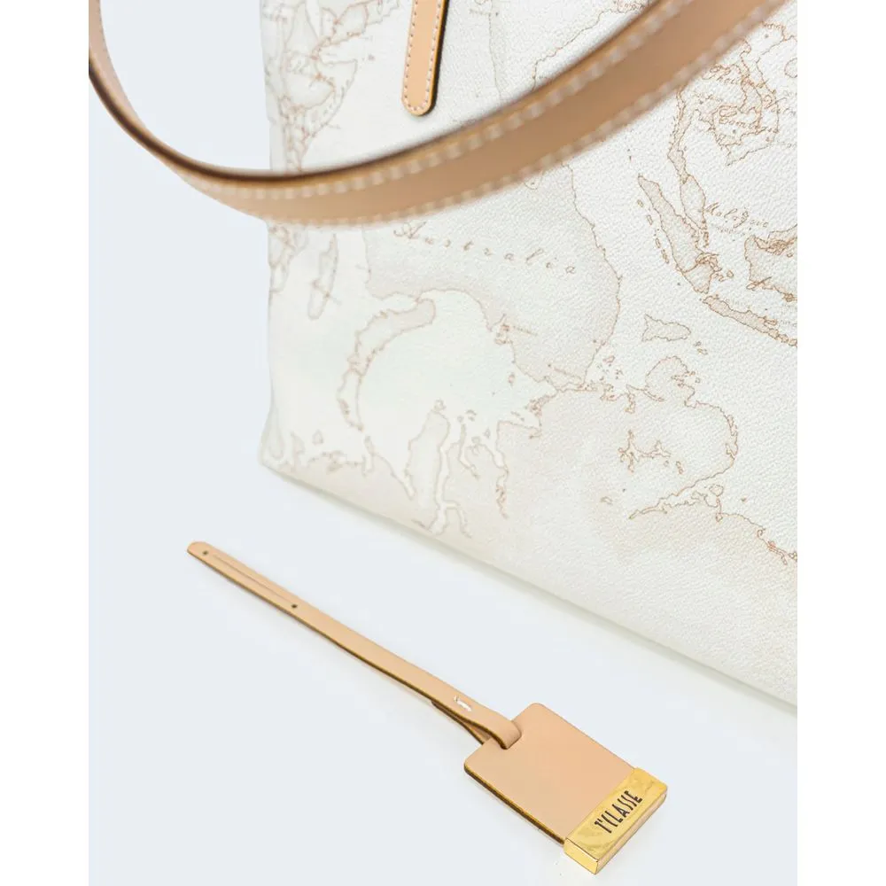 Alviero Martini Prima Classe White Leather Handbag