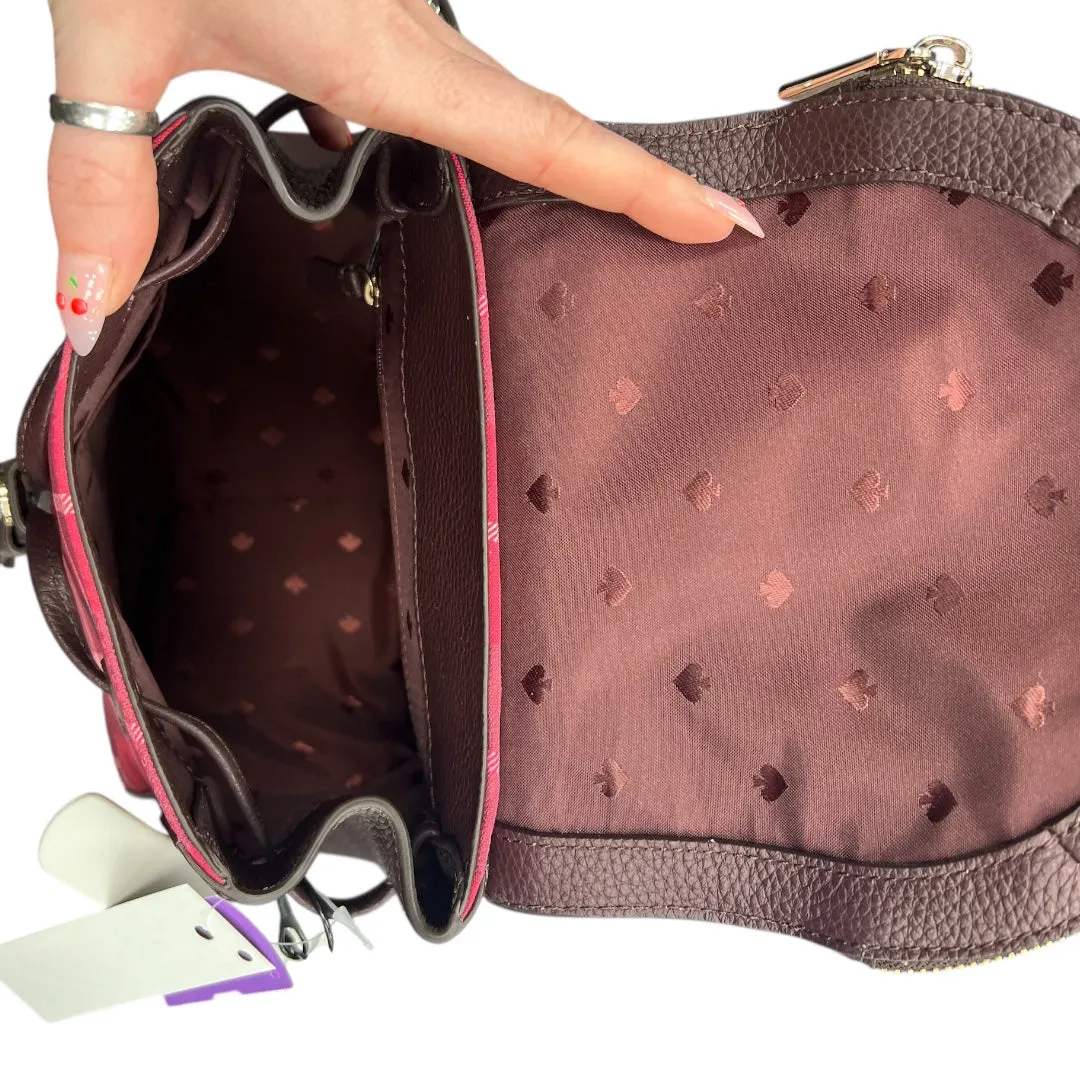 Backpack Designer By Kate Spade In Plaid Pattern, Size:Large
