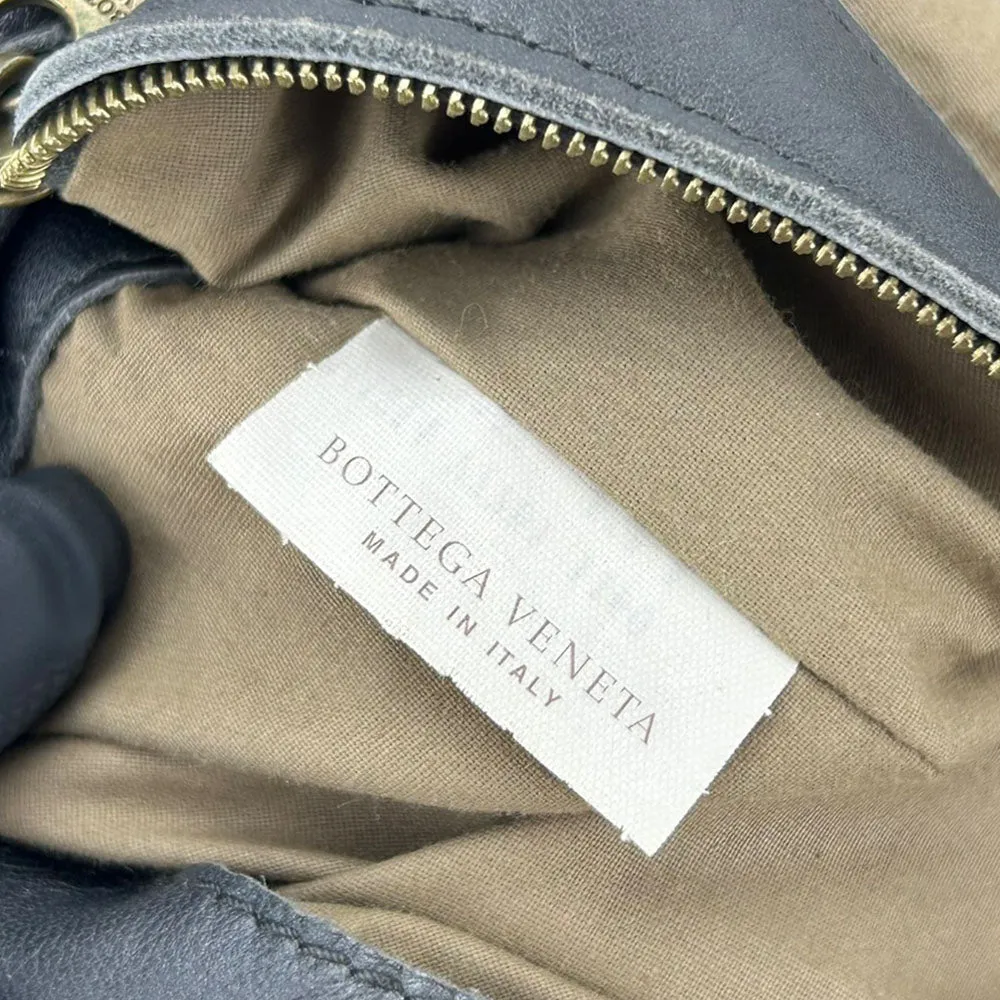 BOTTEGAVENETA Shoulder Bag 161314 leather gray INTRECCIATO unisex(Unisex) Used