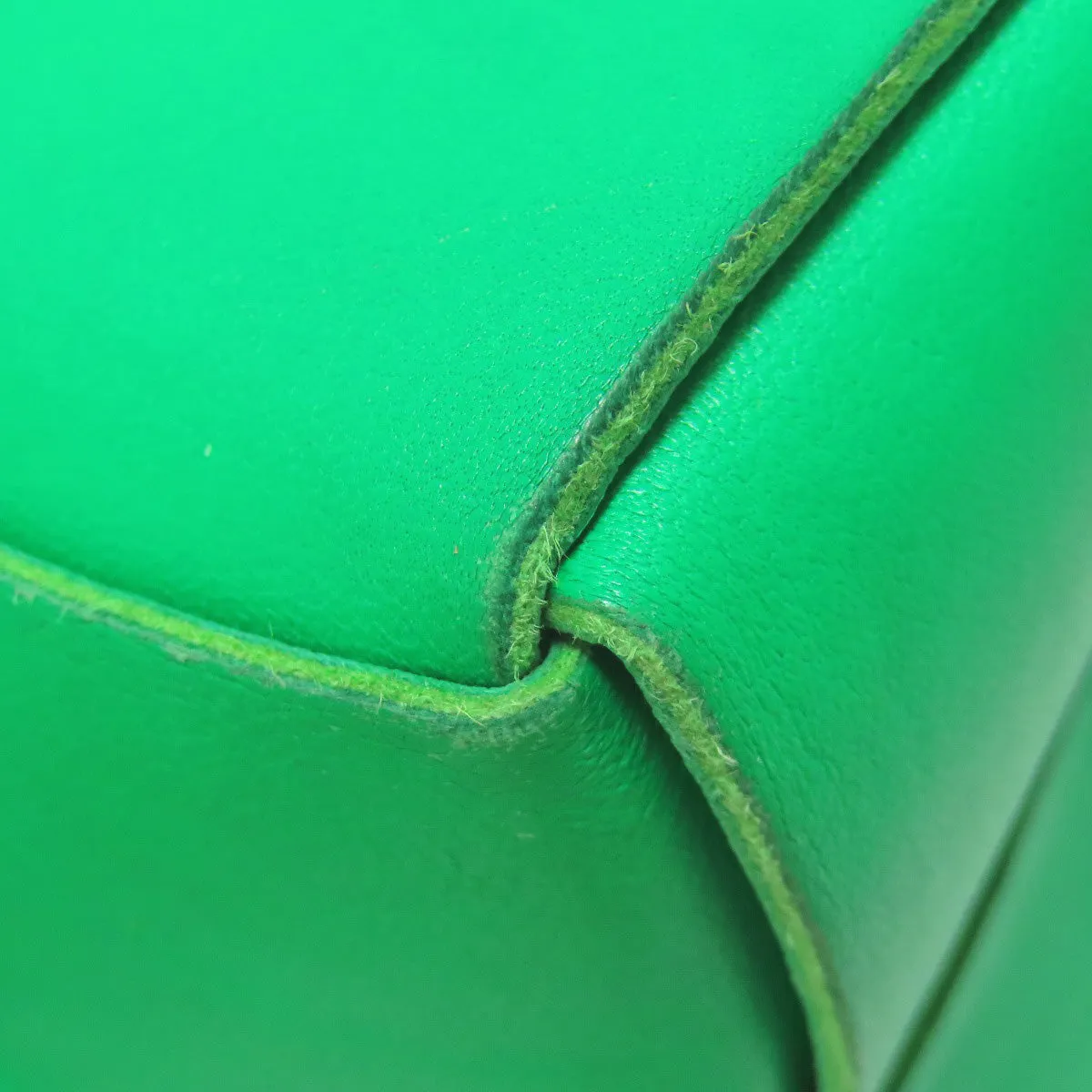 BOTTEGAVENETA Shoulder Bag Calfskin green Cassette Mini Bucket