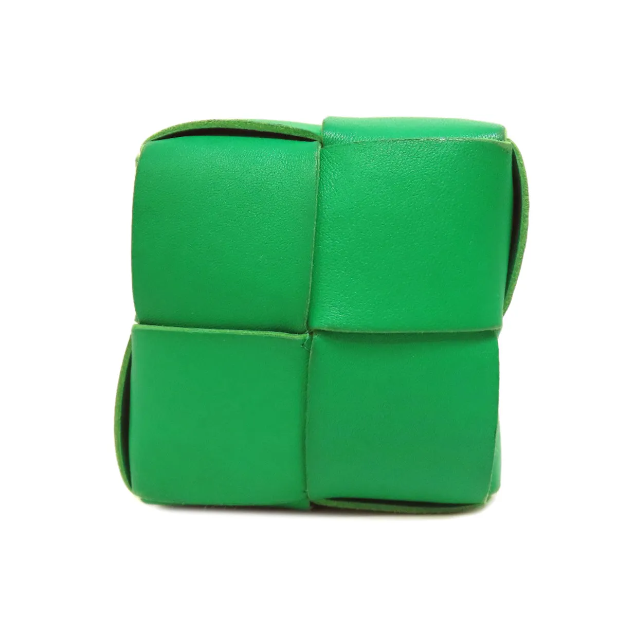 BOTTEGAVENETA Shoulder Bag Calfskin green Cassette Mini Bucket
