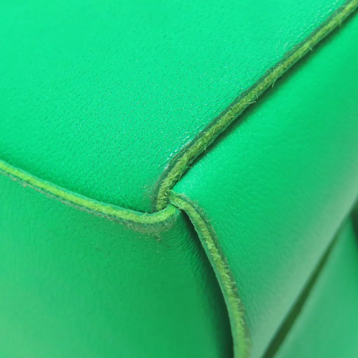 BOTTEGAVENETA Shoulder Bag Calfskin green Cassette Mini Bucket