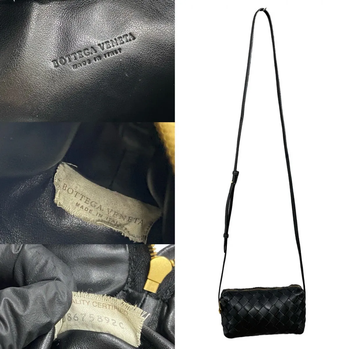 BOTTEGAVENETA Shoulder Bag leather black