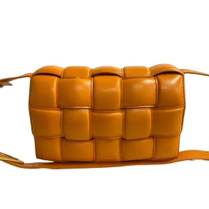 BOTTEGAVENETA Shoulder Bag leather Orange padet cassette
