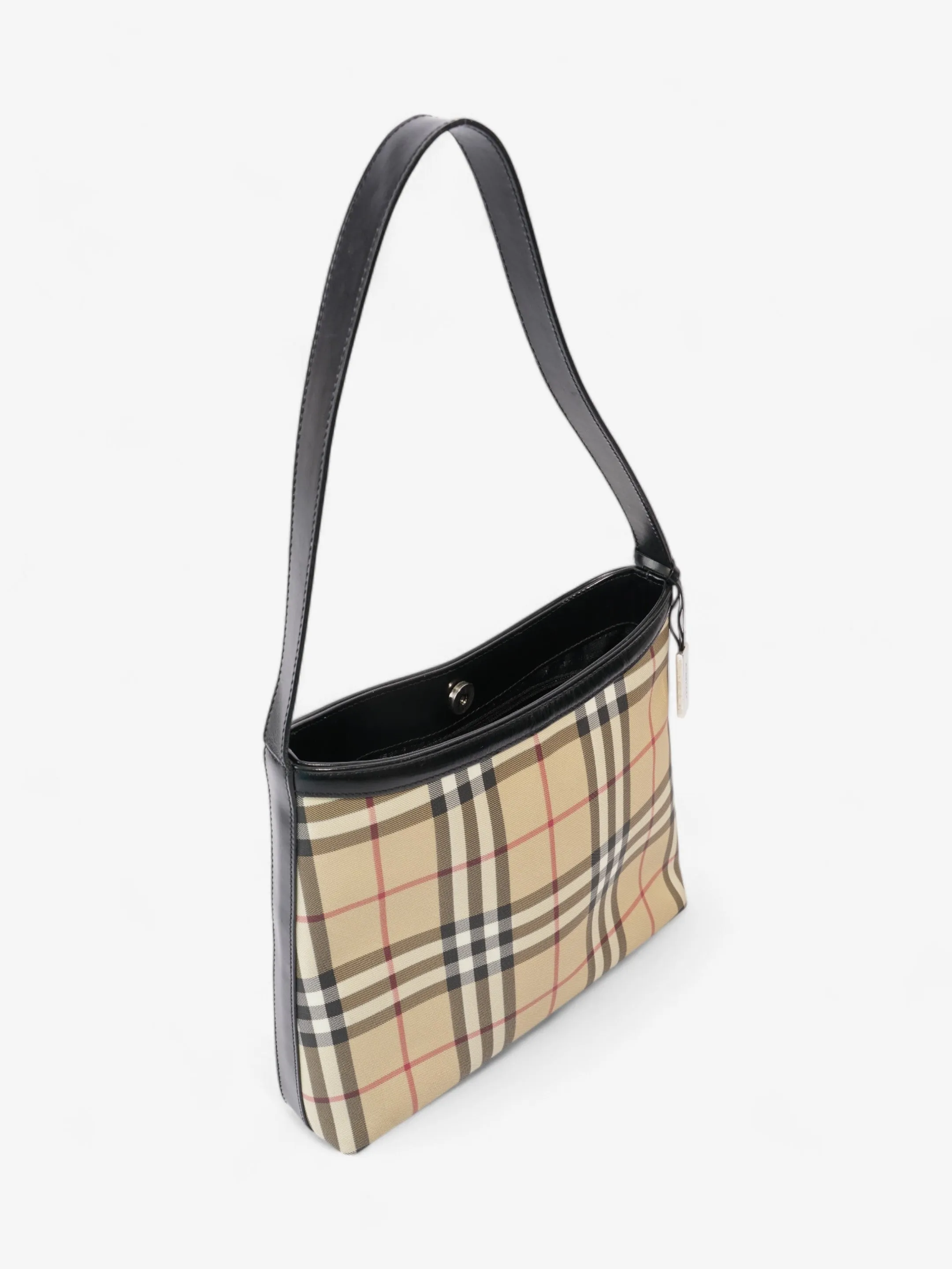 Burberry Vintage Shoulder Bag Nova Check / Black Canvas