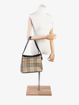 Burberry Vintage Shoulder Bag Nova Check / Black Canvas