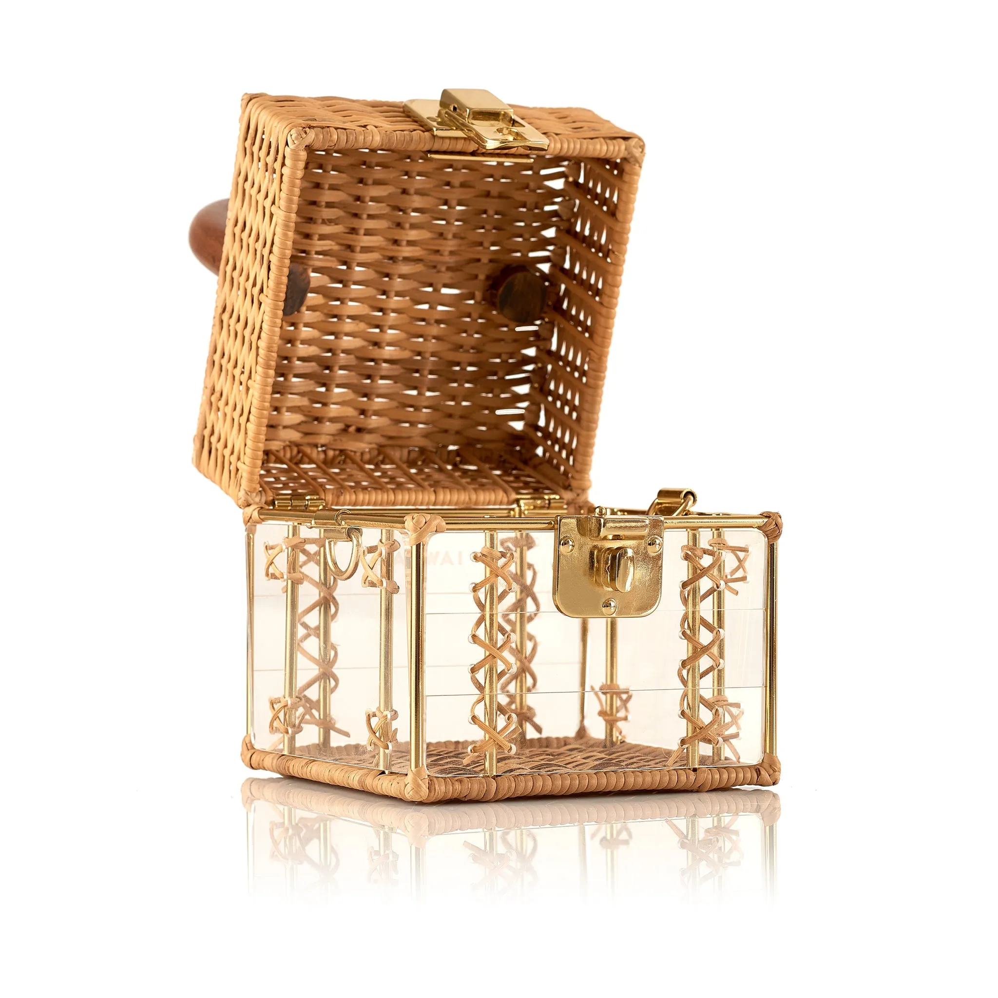 Cacau Gold Bag Crystal