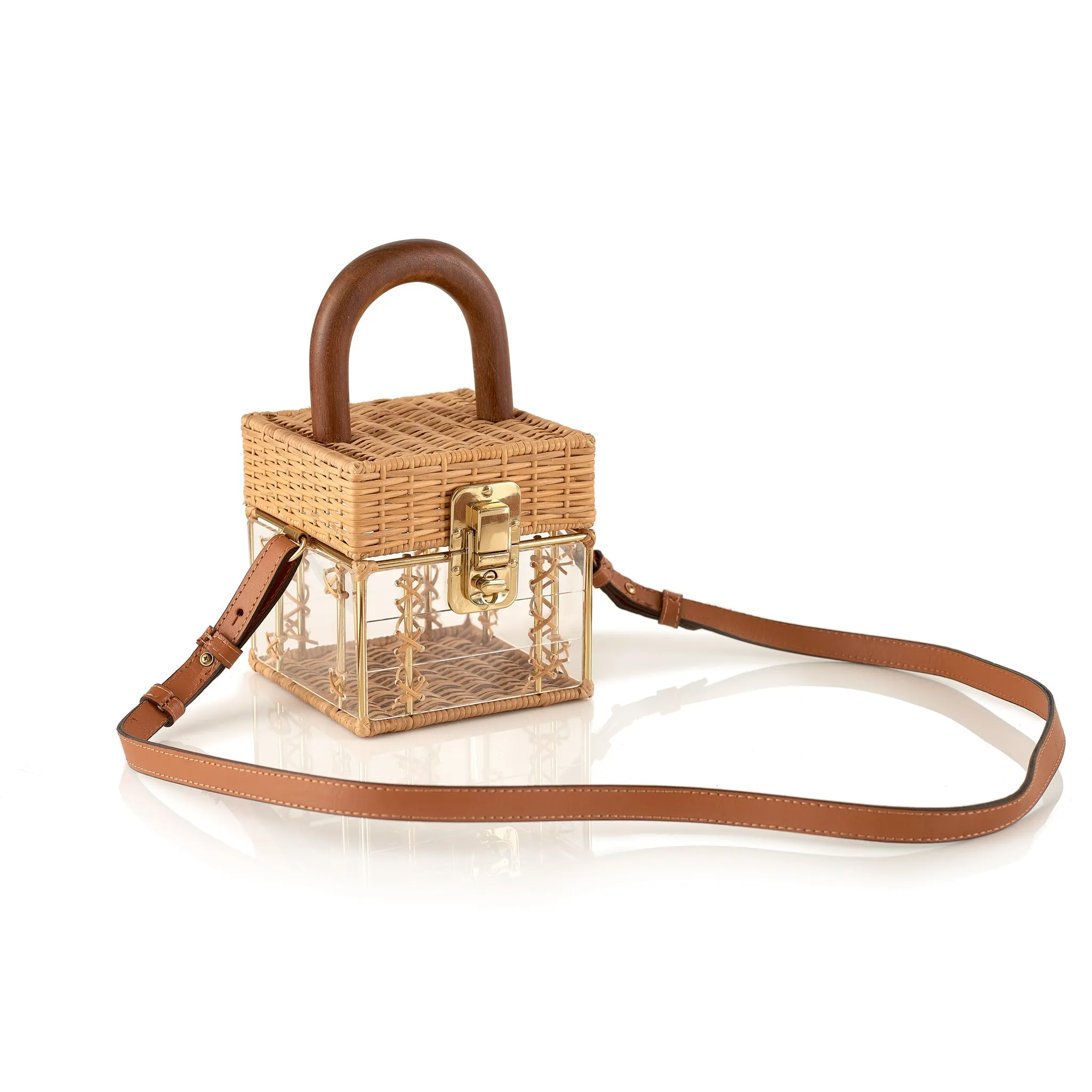 Cacau Gold Bag Crystal