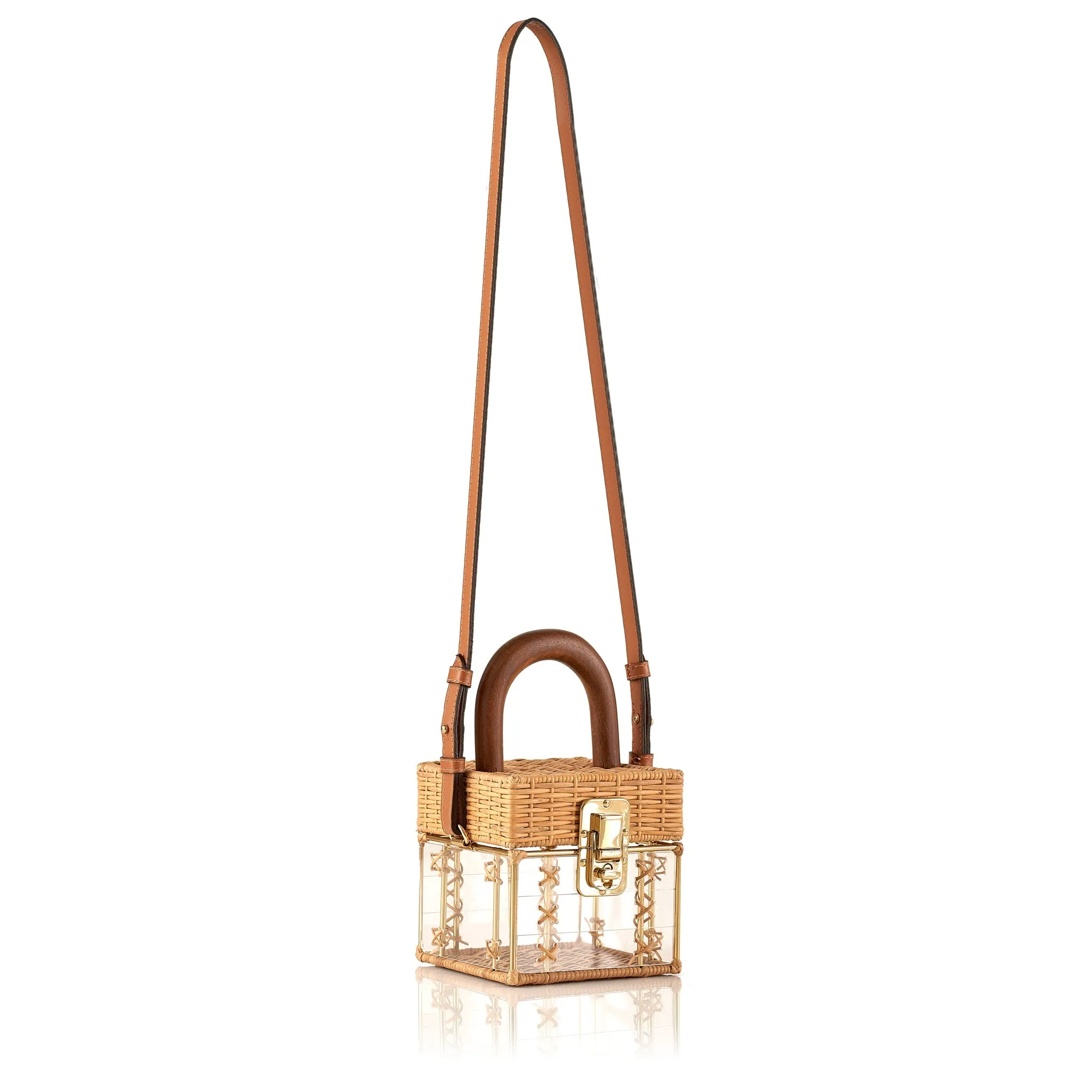 Cacau Gold Bag Crystal