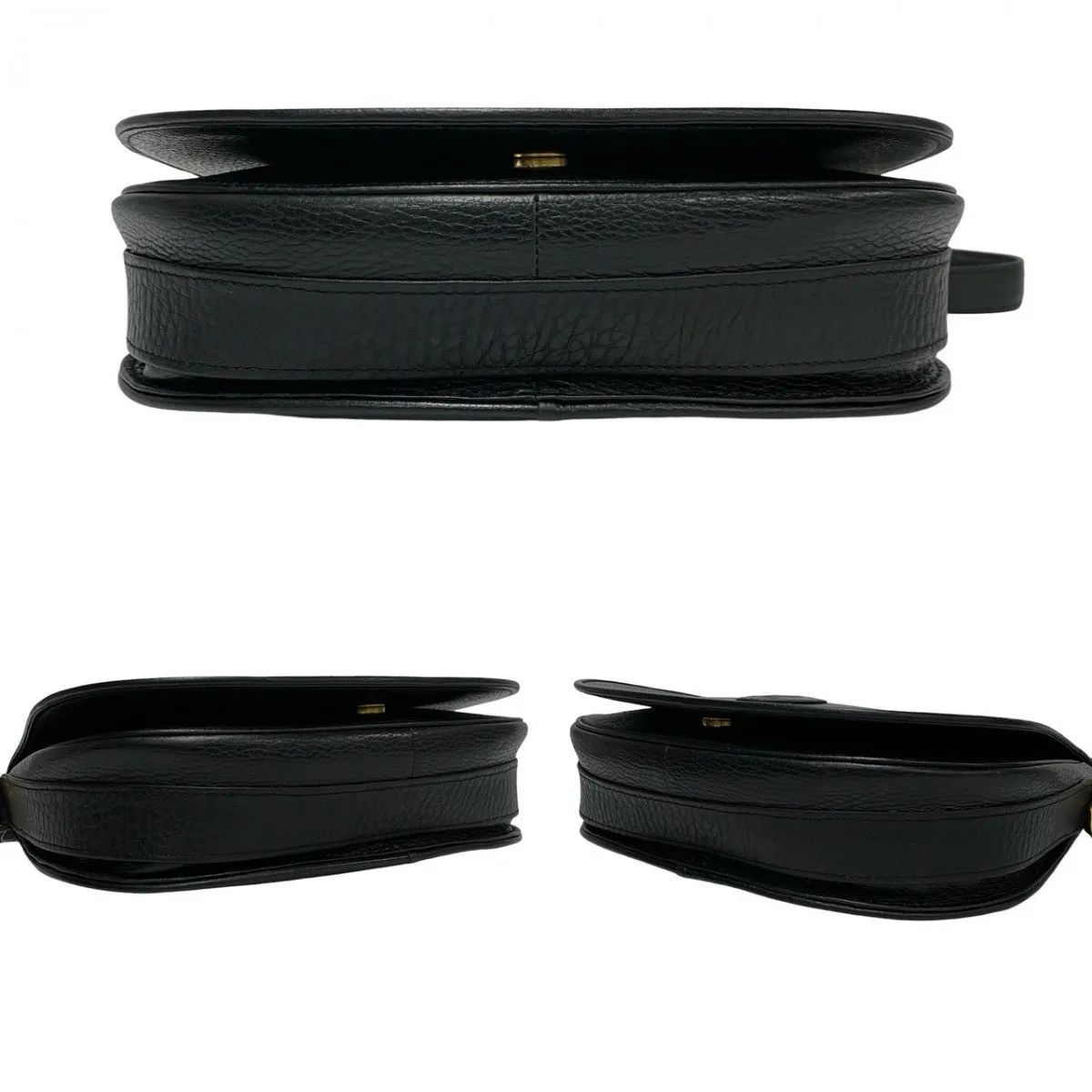 CARTIER Shoulder Bag leather black Must Line