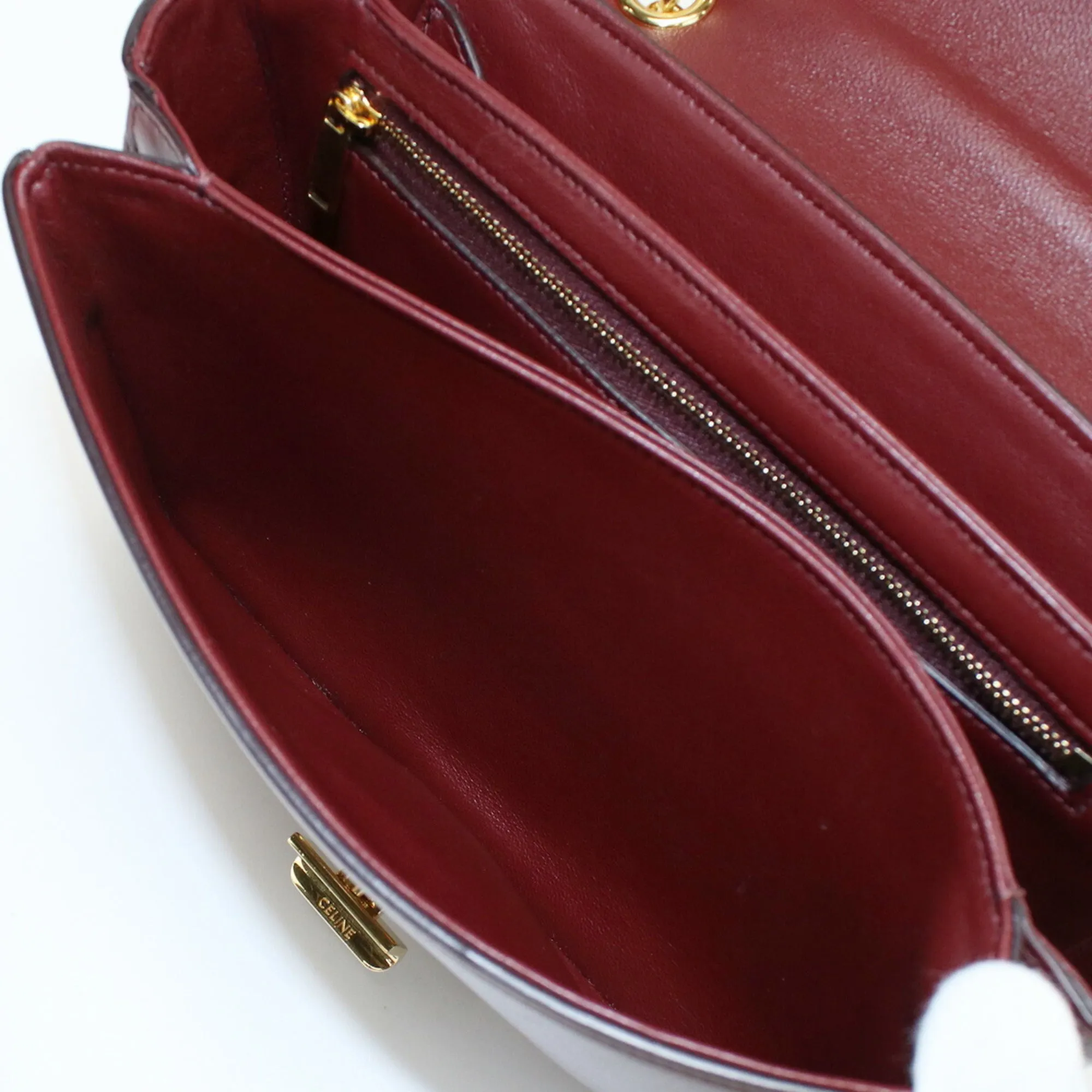 Celine C Medium Bag 18725 3BFB 28LB Shoulder Leather Women's