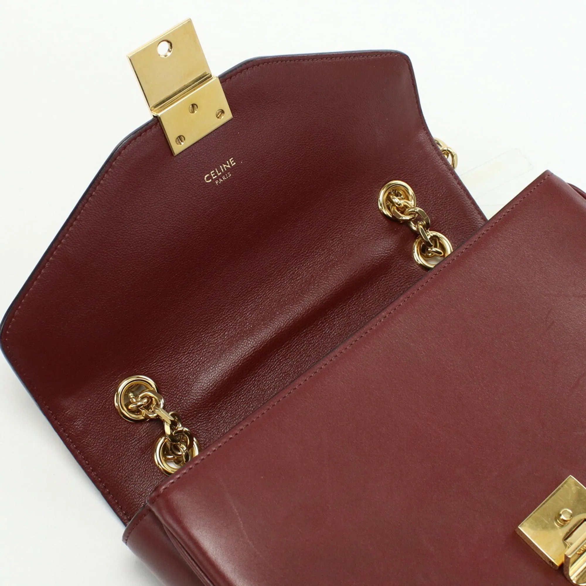 Celine C Medium Bag 18725 3BFB 28LB Shoulder Leather Women's