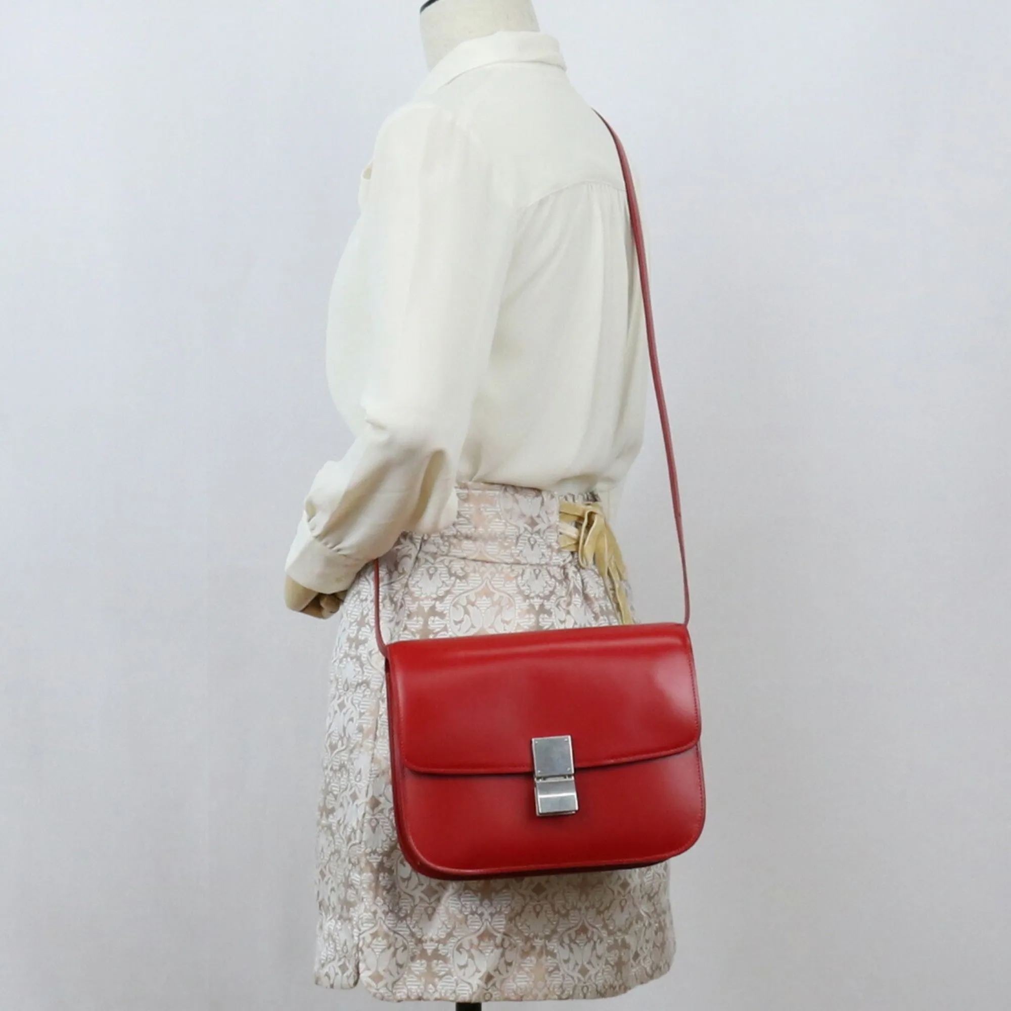 Celine Classic Medium Shoulder 192523 Bag Leather Ladies