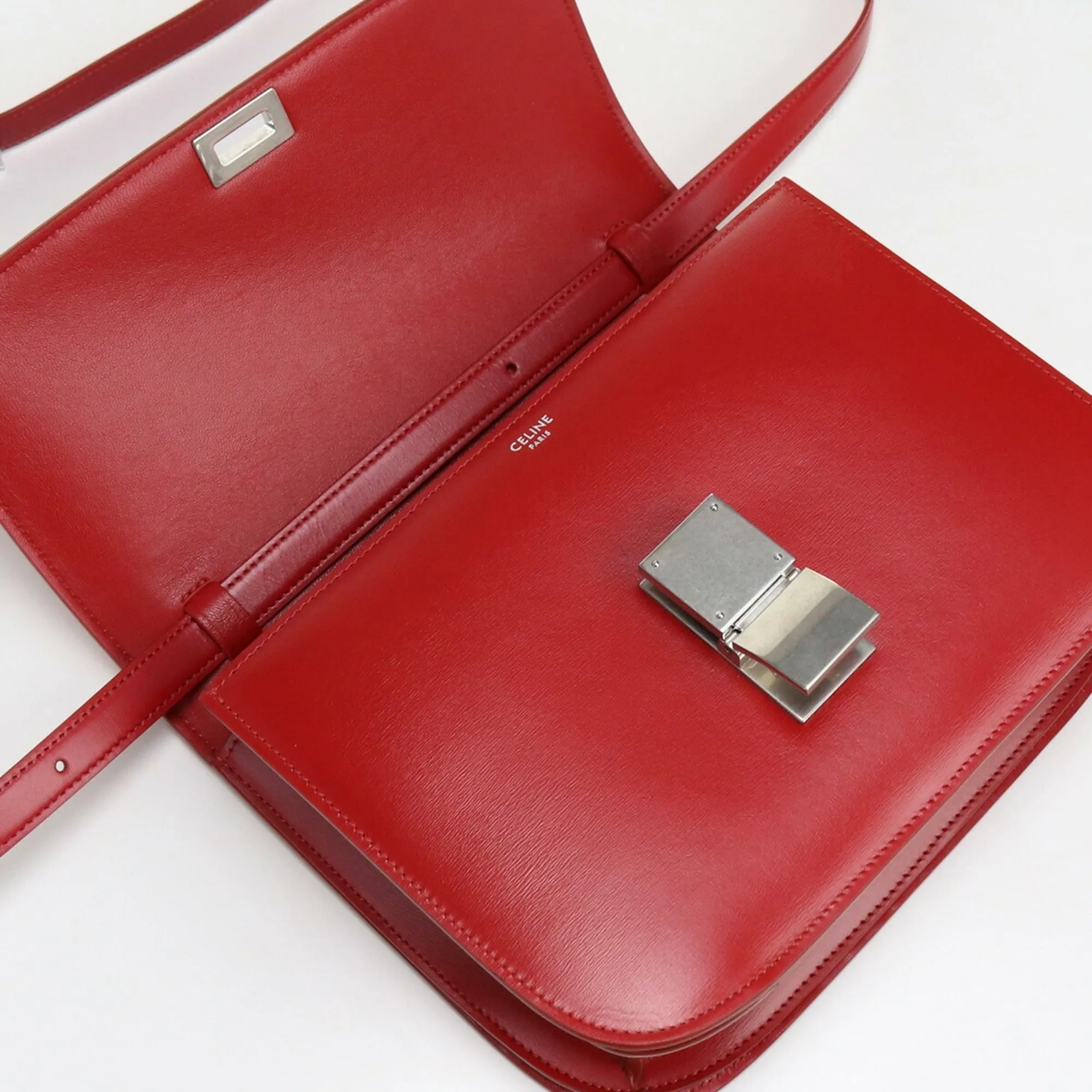 Celine Classic Medium Shoulder 192523 Bag Leather Ladies