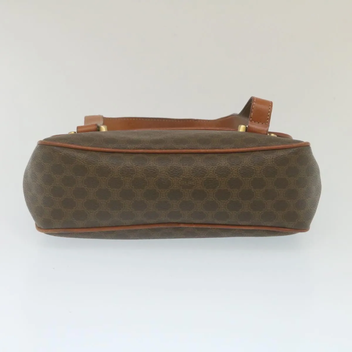 Celine Macadam Canvas 2Way Shoulder Hand Bag PVC Leather Brown  am2277g