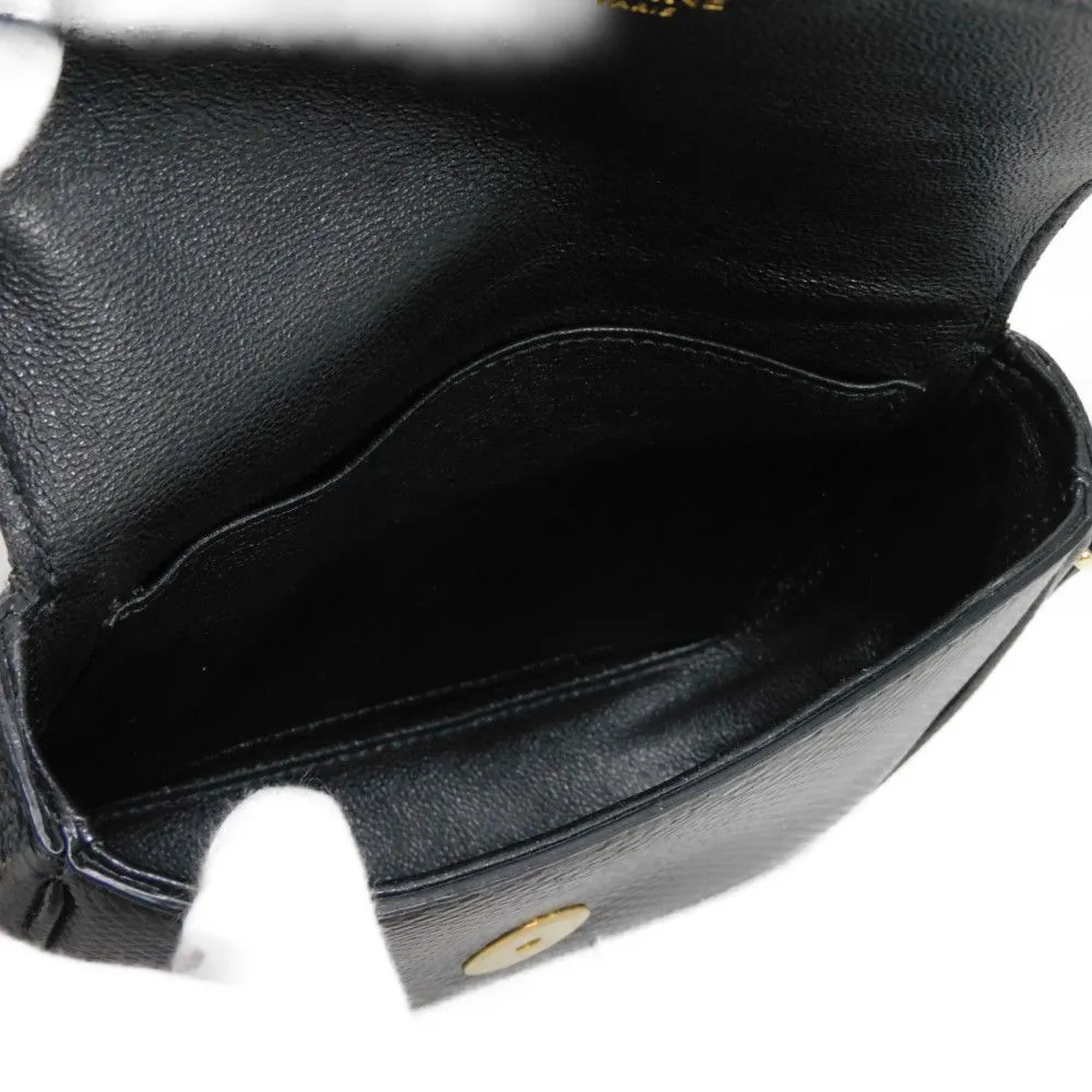 CELINE Shoulder Bag 190494BOE.38NO Karung leather black exotic Tassel small bag Women Used