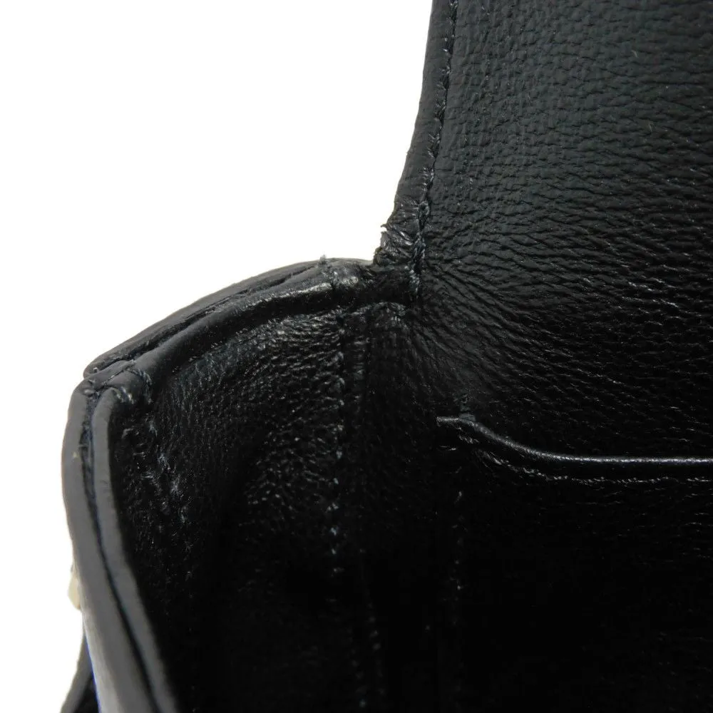 CELINE Shoulder Bag 190494BOE.38NO Karung leather black exotic Tassel small bag Women Used