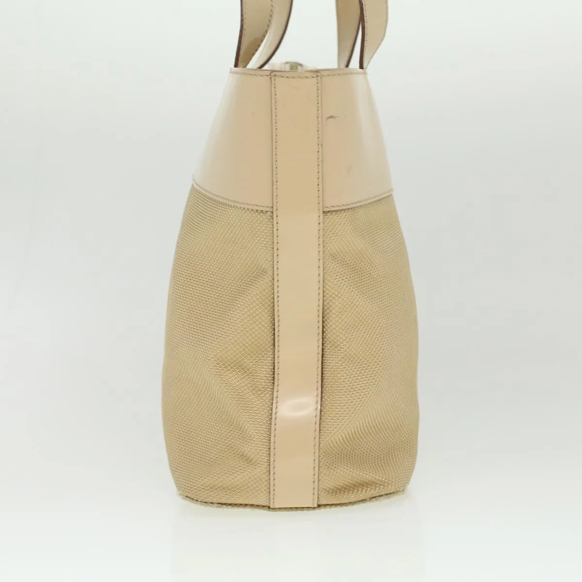 Celine Shoulder Bag Enamel nylon Beige  36352
