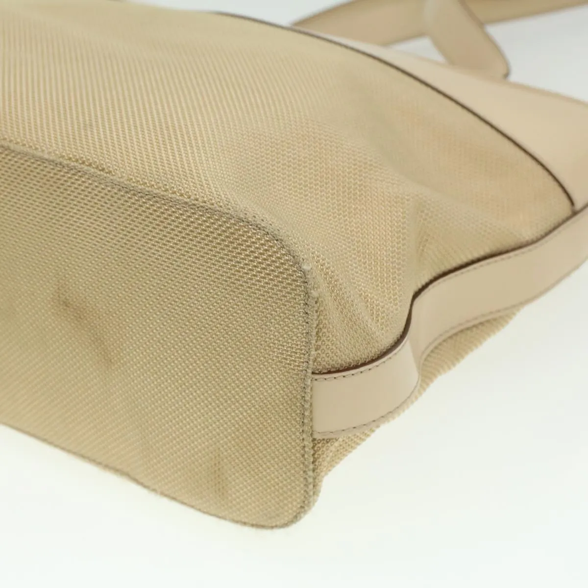 Celine Shoulder Bag Enamel nylon Beige  36352