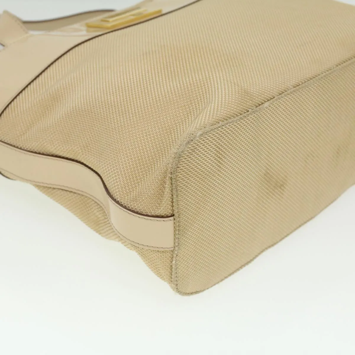 Celine Shoulder Bag Enamel nylon Beige  36352