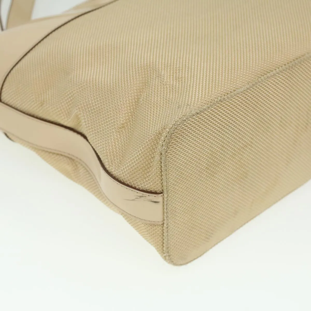 Celine Shoulder Bag Enamel nylon Beige  36352