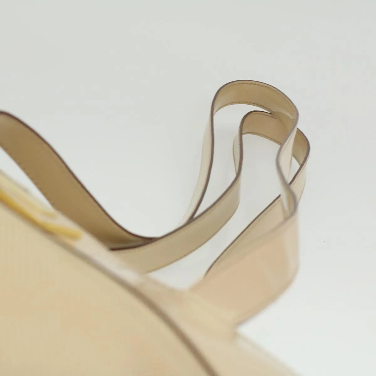 Celine Shoulder Bag Enamel nylon Beige  36352