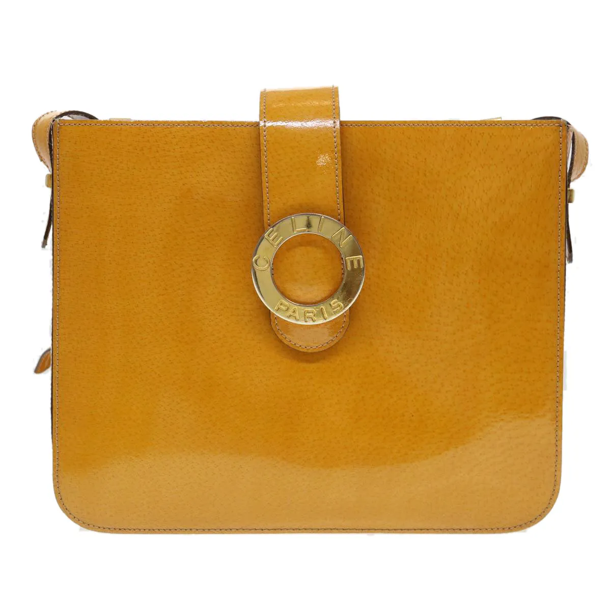 Celine Shoulder Bag Enamel Yellow  39621