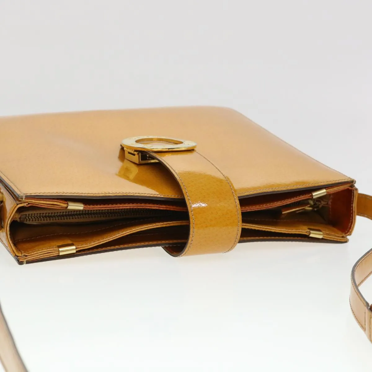Celine Shoulder Bag Enamel Yellow  39621