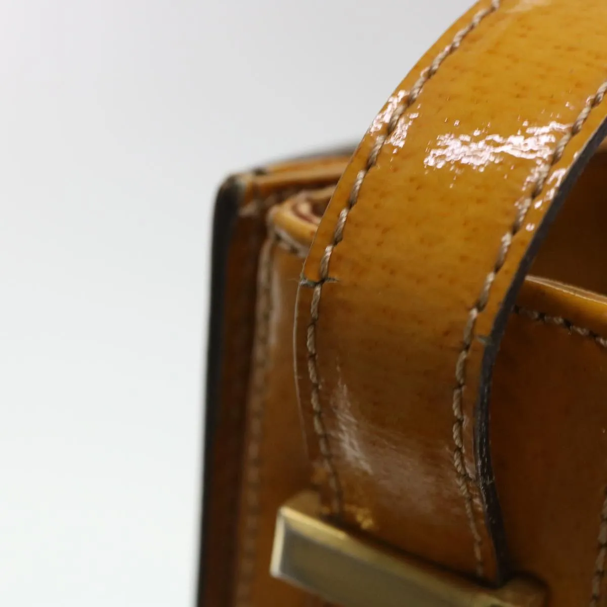 Celine Shoulder Bag Enamel Yellow  39621