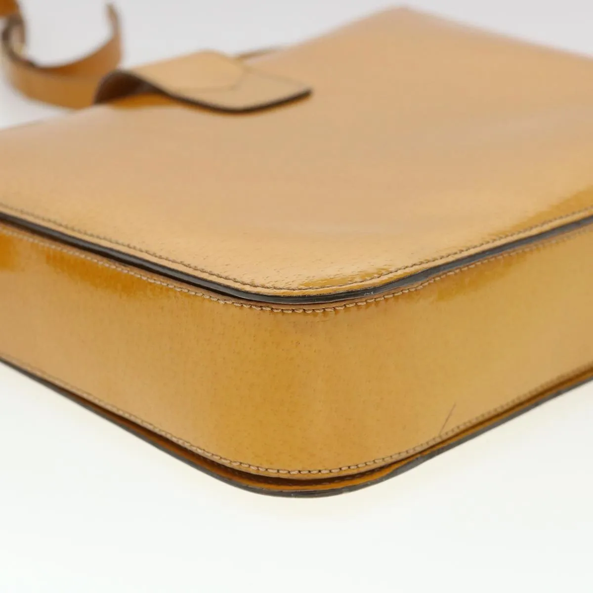 Celine Shoulder Bag Enamel Yellow  39621