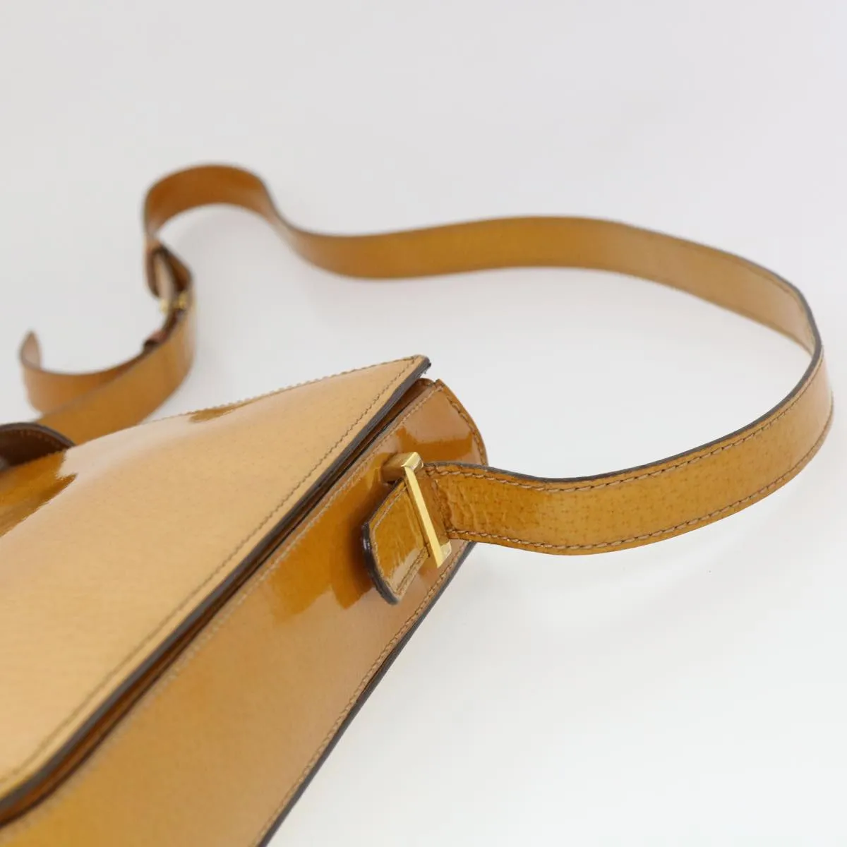 Celine Shoulder Bag Enamel Yellow  39621