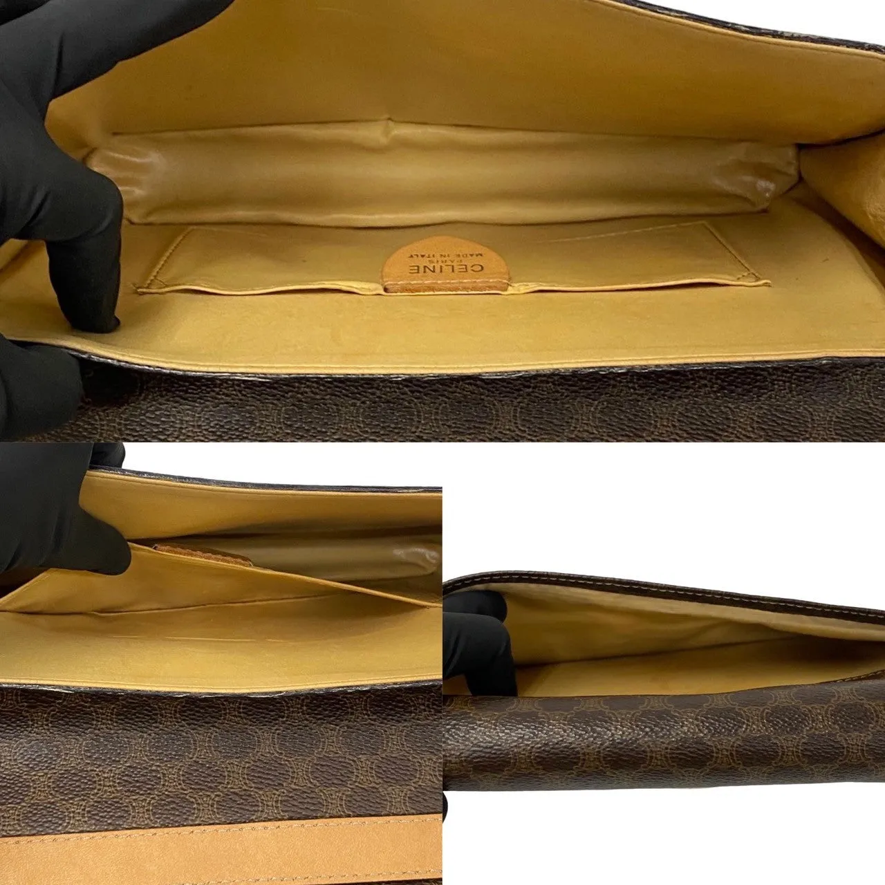 CELINE Shoulder Bag leather Brown