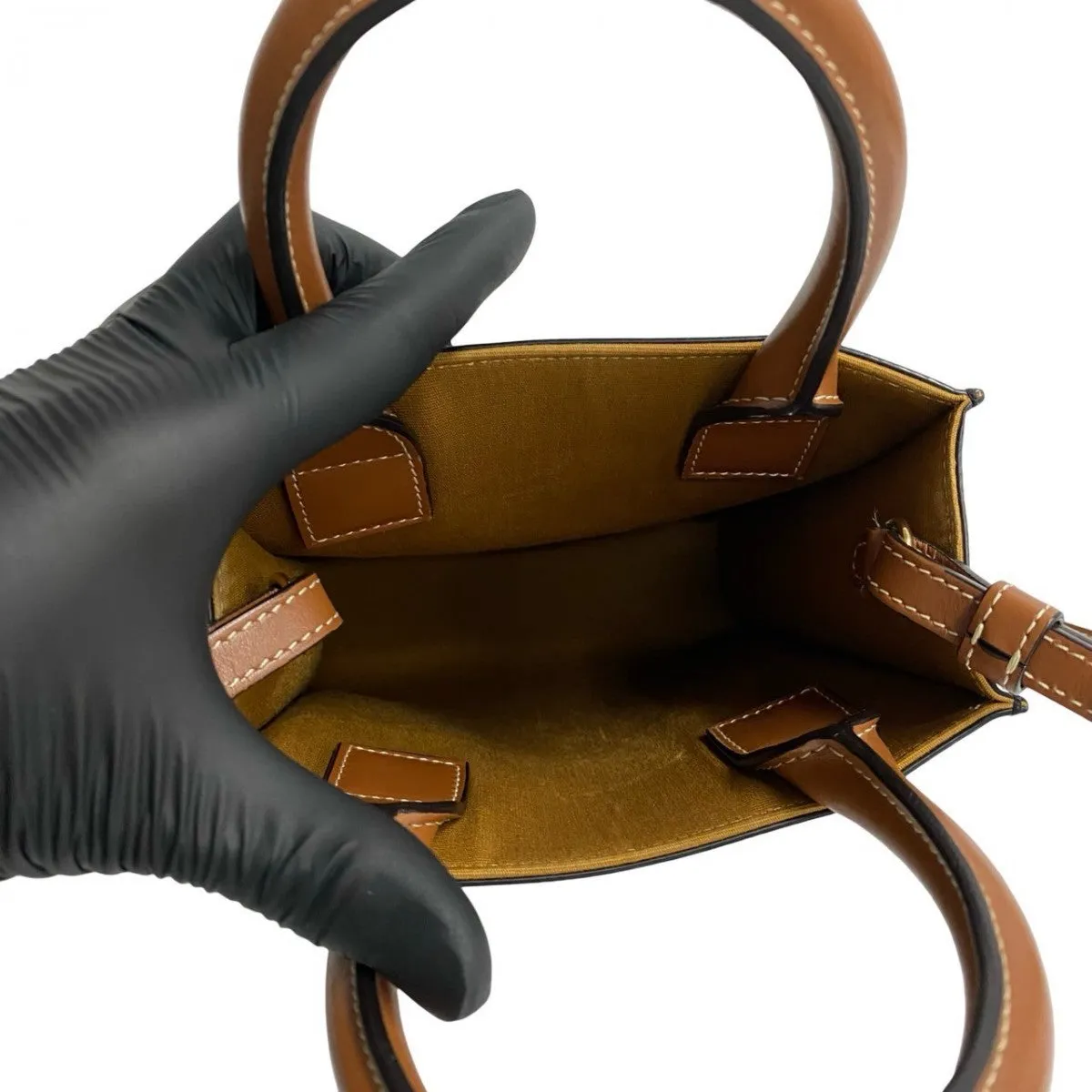 CELINE Shoulder Bag leather Brown