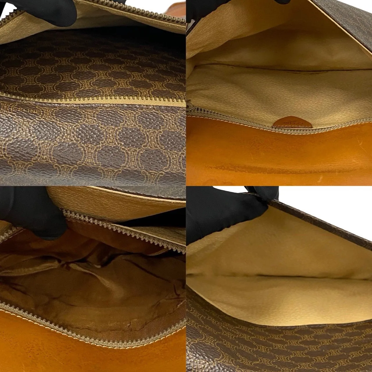 CELINE Shoulder Bag leather Brown