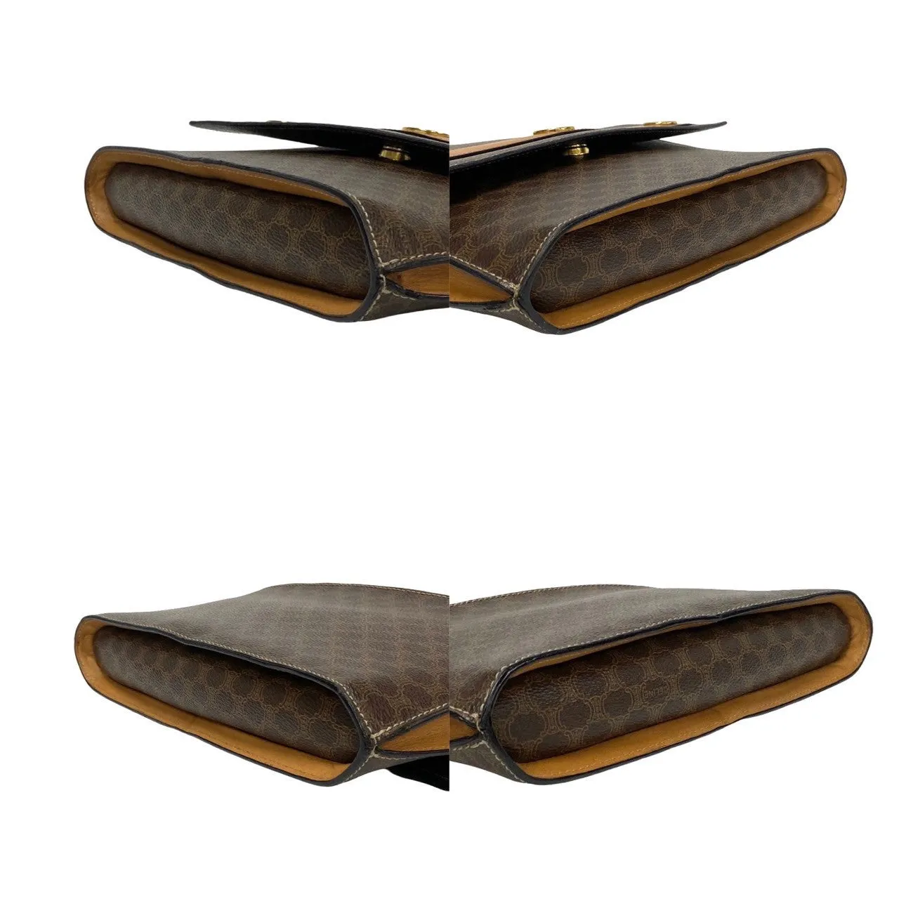 CELINE Shoulder Bag leather Brown