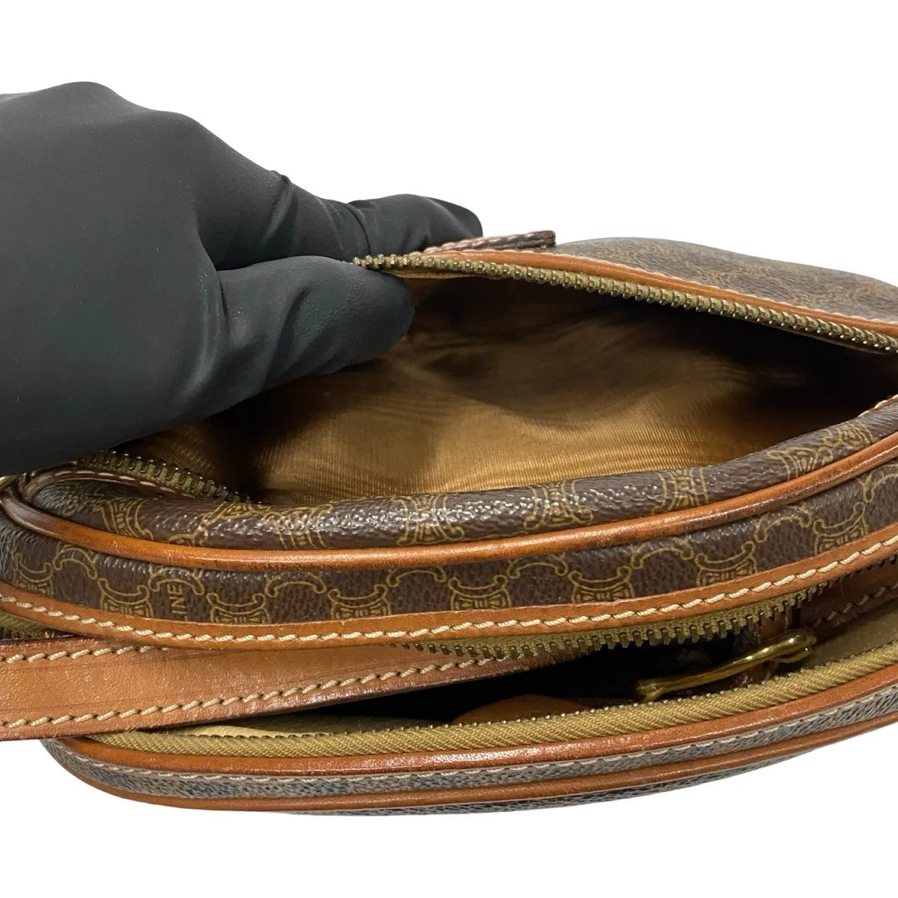 CELINE Shoulder Bag leather Brown