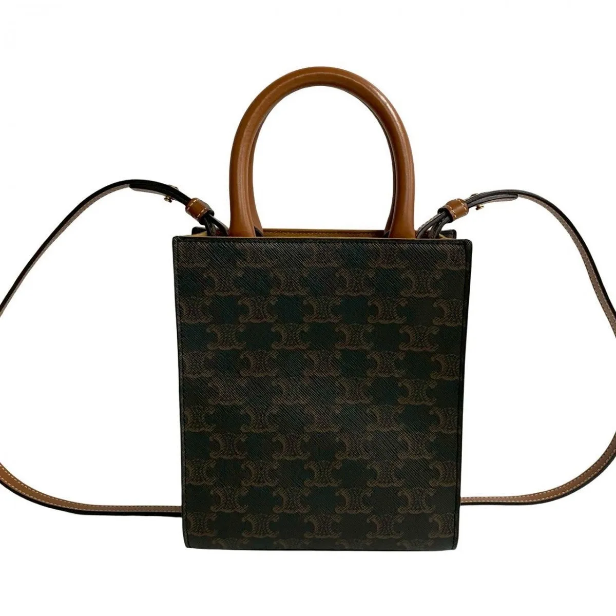CELINE Shoulder Bag leather Brown