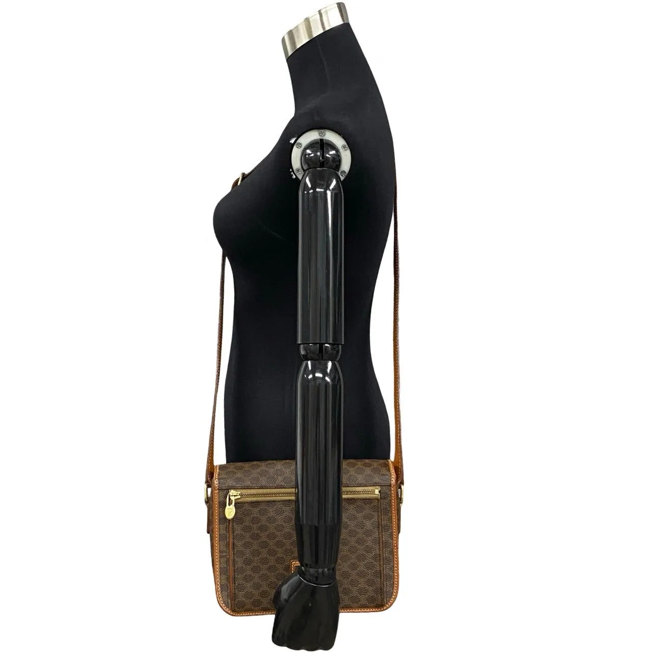 CELINE Shoulder Bag leather Brown