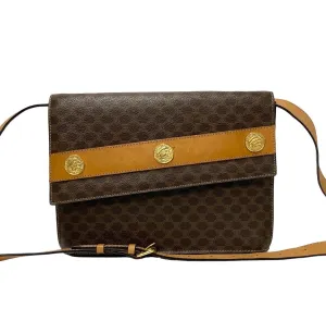 CELINE Shoulder Bag leather Brown