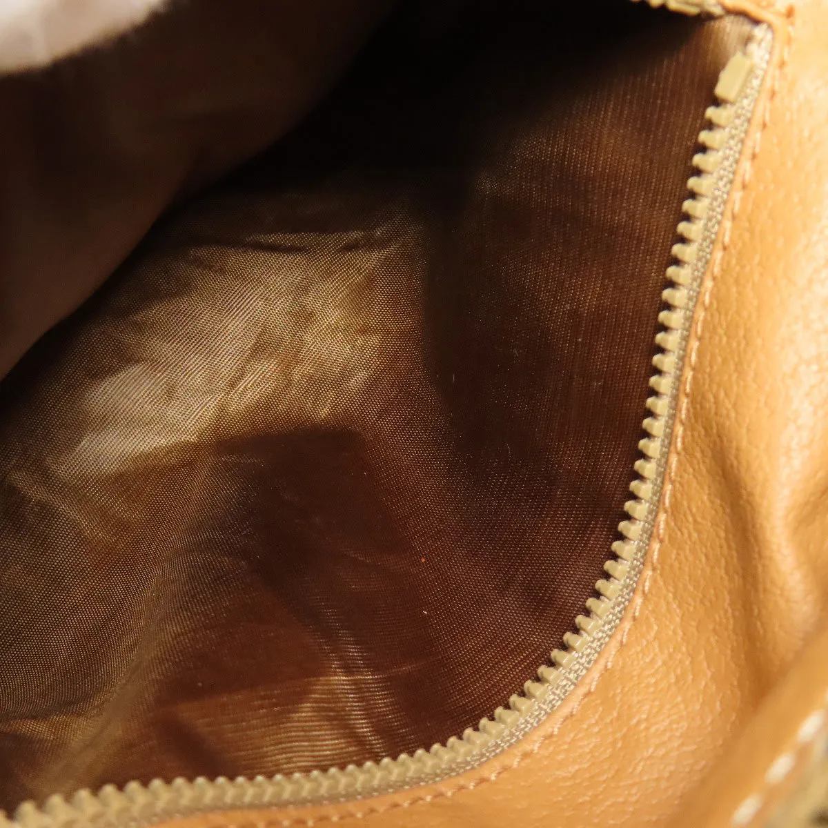 CELINE Shoulder Bag PVC Brown Macadam 2WAY