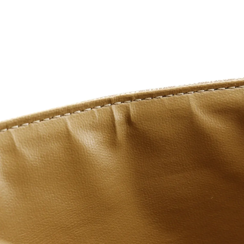 CELINE Shoulder Bag PVC, Leather beige 2-way clutch Macadam Old Celine Women Used