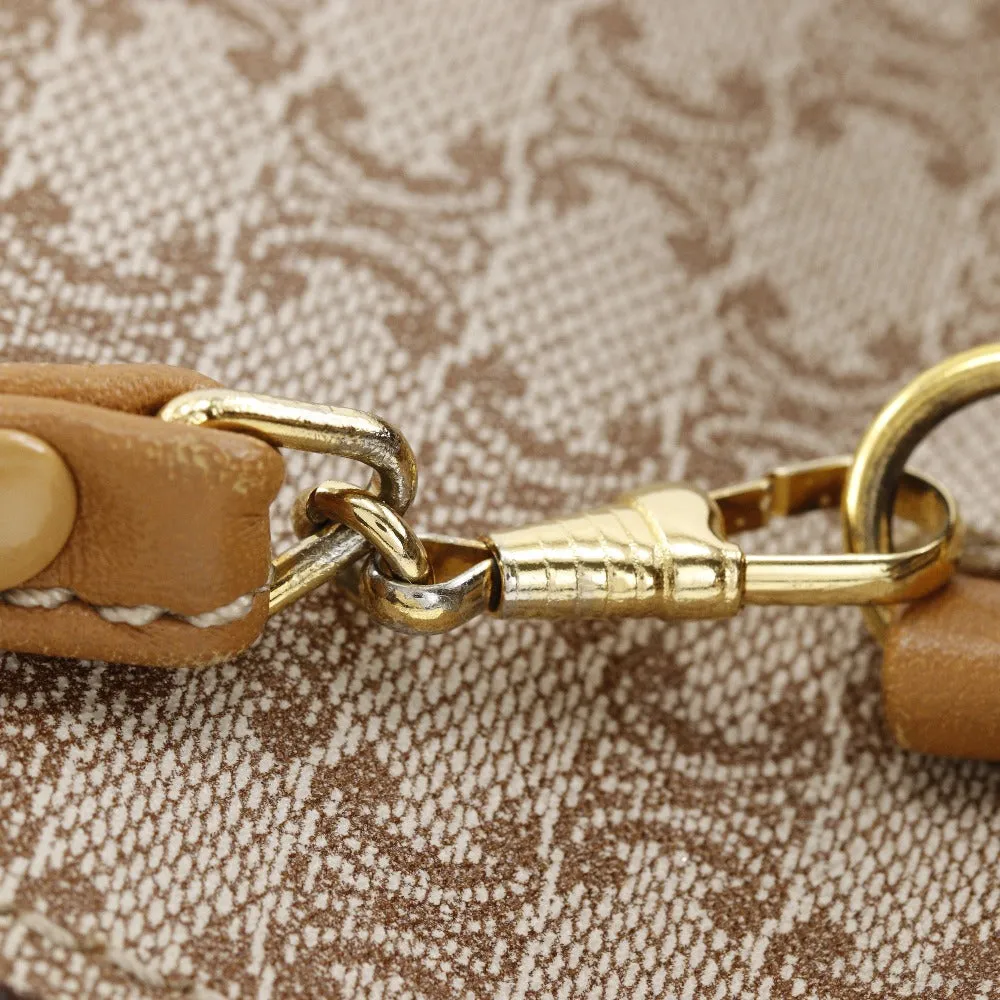 CELINE Shoulder Bag PVC, Leather beige 2-way clutch Macadam Old Celine Women Used
