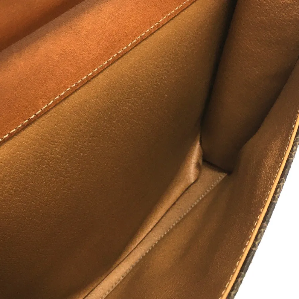 CELINE Shoulder Bag PVC / Leather Brown Macadam One handle Women Used