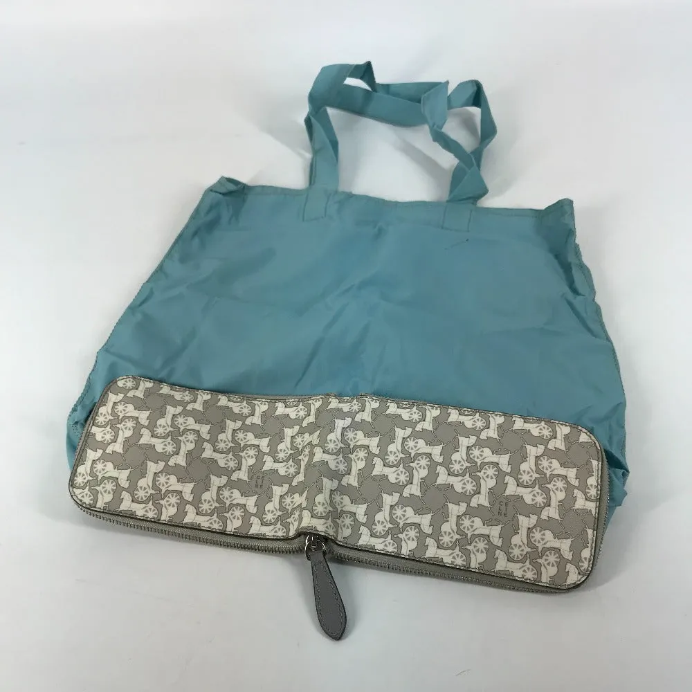 CELINE Shoulder Bag PVC / Leather gray Ai Tominaga collaboration Sulky Mothers bag Women Used