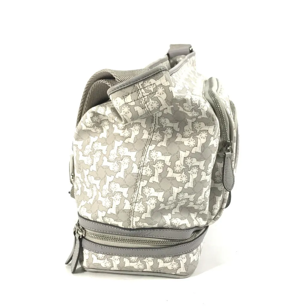 CELINE Shoulder Bag PVC / Leather gray Ai Tominaga collaboration Sulky Mothers bag Women Used