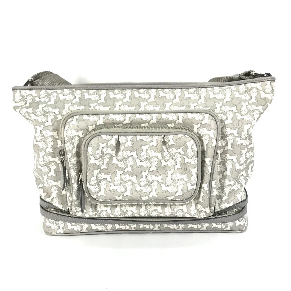 CELINE Shoulder Bag PVC / Leather gray Ai Tominaga collaboration Sulky Mothers bag Women Used