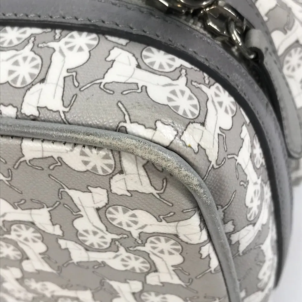 CELINE Shoulder Bag PVC / Leather gray Ai Tominaga collaboration Sulky Mothers bag Women Used