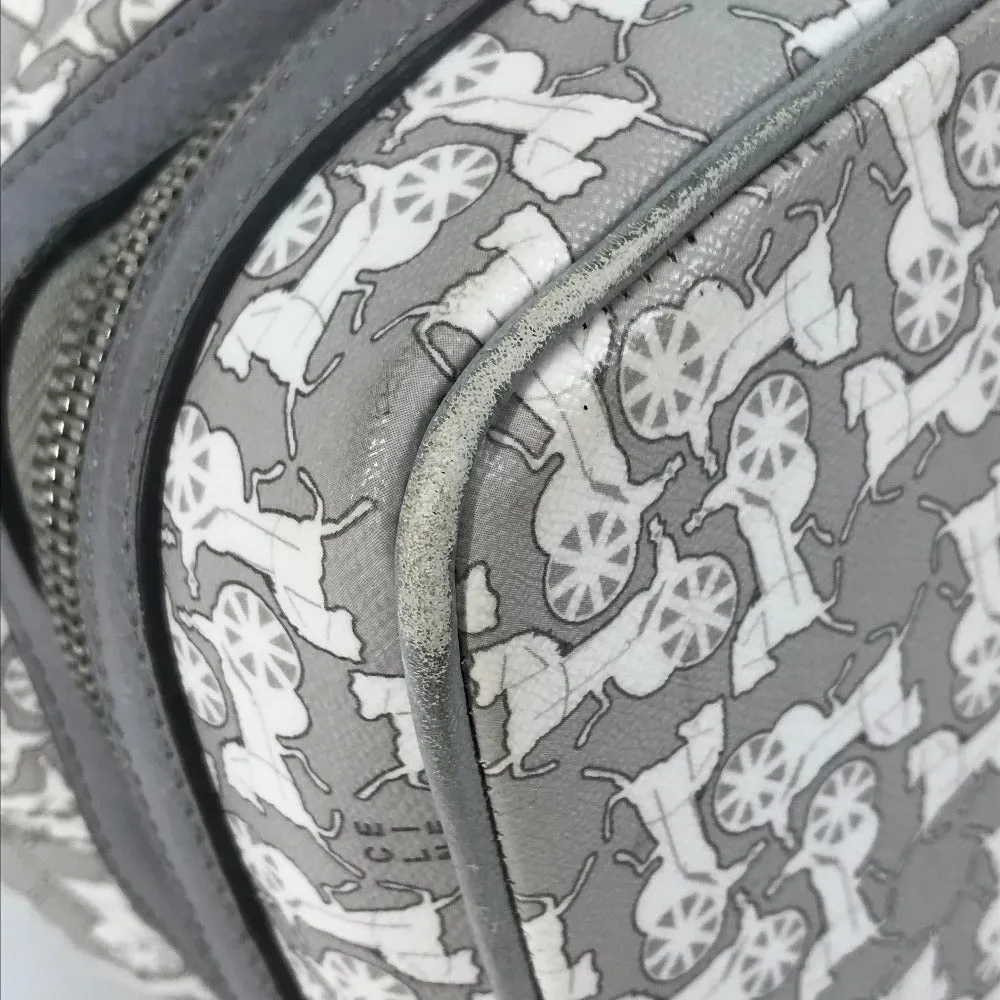 CELINE Shoulder Bag PVC / Leather gray Ai Tominaga collaboration Sulky Mothers bag Women Used